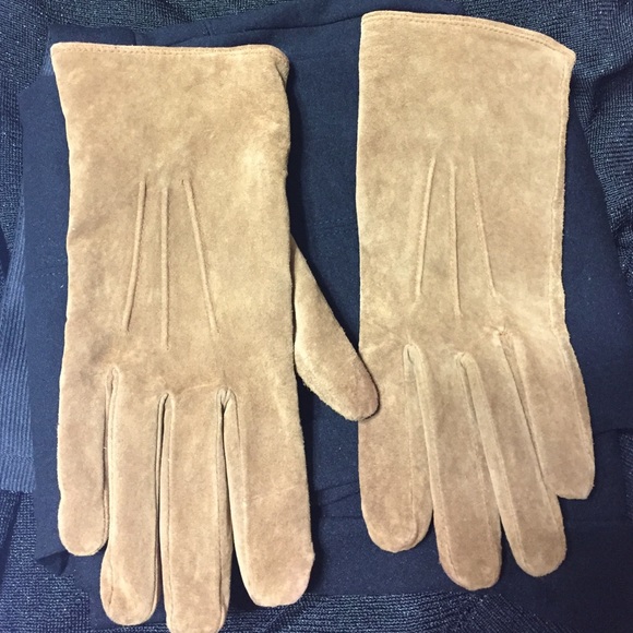 Brown/tan suede leather Gloves