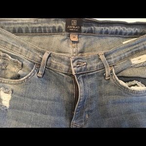 Just Black Distressed Skinny Jeans