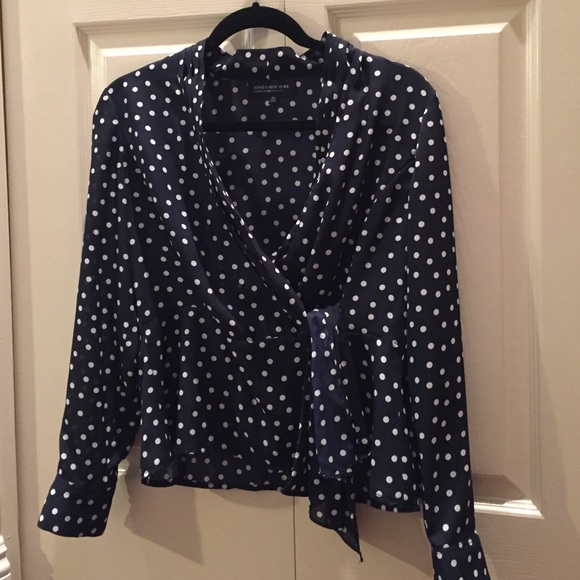 Jones New York wrap blouse