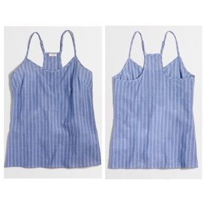 🎉NWOT Striped Racerback Cami Top - Chambray