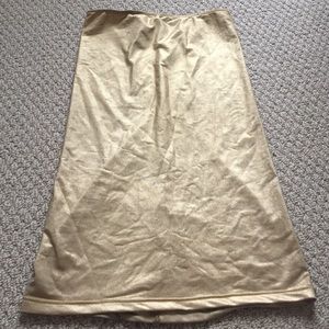Gold lamè mini dress / skirt