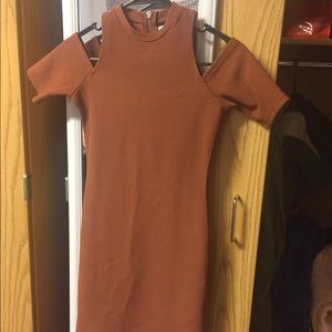 ASOS tight cold shoulder dress