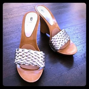 Miami Silver Weave Heels by Bakers