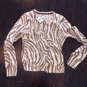 Lucky Brand zebra sweater
