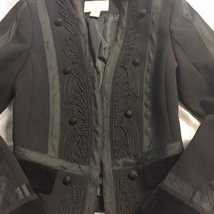 Black military style blazer