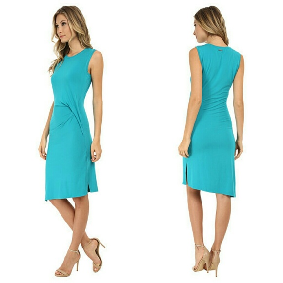 NWT Michael Kors Sleeveless Drape Dress - Picture 2 of 3