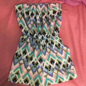 Cute colorful City Triangles romper