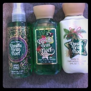 Vanilla Bean Noel lotion, shower gel, and perfume!
