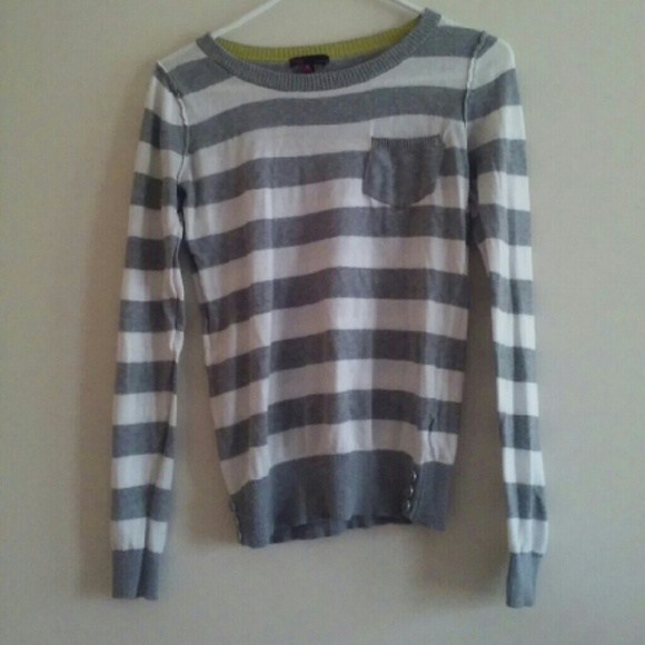 Grey and White Sweater