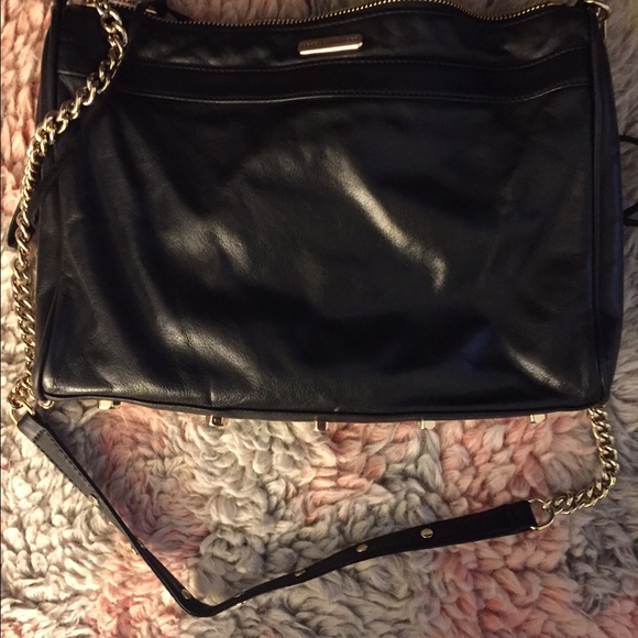 Rebecca minkoff MAC large crossbody black and gold - Picture 2 of 4