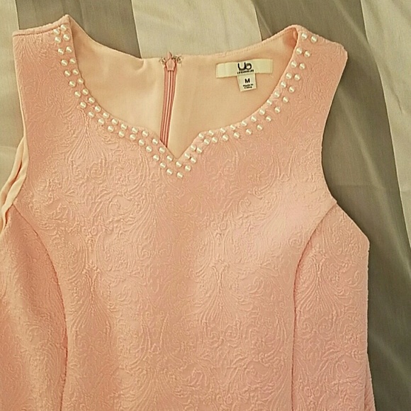 YA Los Angeles Blush Textured Fit & Flare Dress - Picture 8 of 9