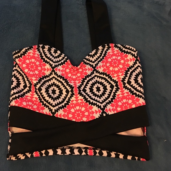 Pink crop top