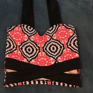 Pink crop top