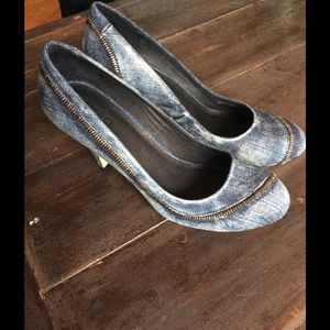 Women's Diesel Denim Heels Size 8