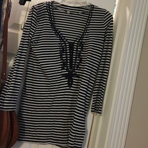 Never worn jcrew striped long sleeve
