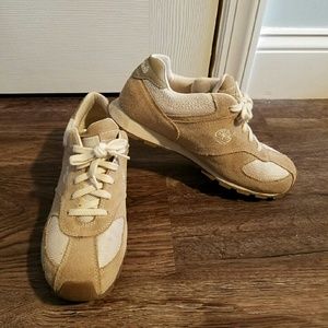 Tan sneakers