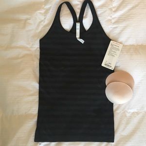 Lululemon Ebb To Street Tank - Black Stripe 8