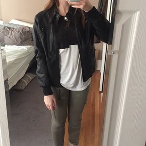 Vegan leather jacket