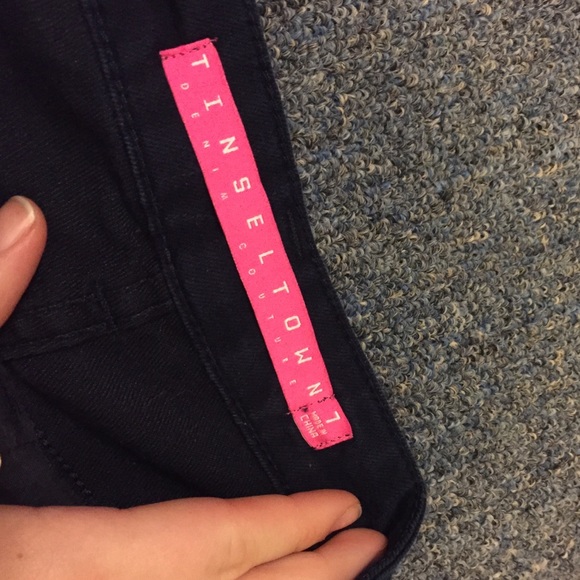 Navy blue high waisted shorts - Picture 2 of 4