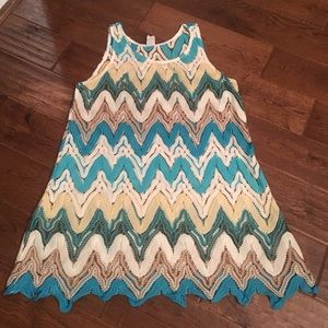 Sleeveless Sheer Tunic