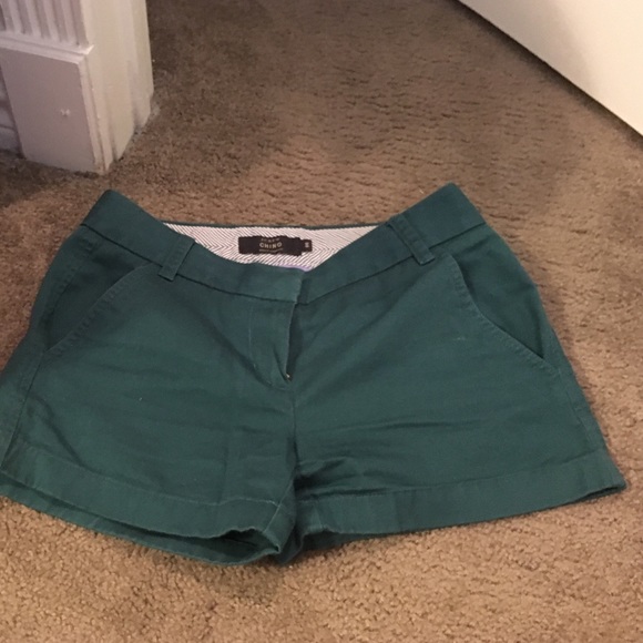 Emerald green j. Crew shorts