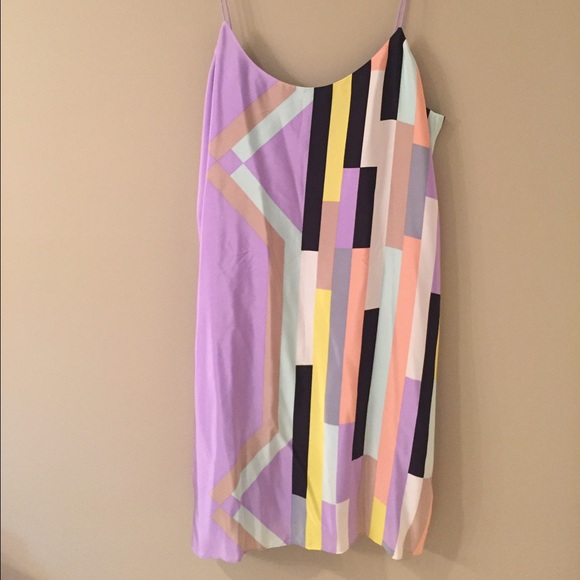 Tibi Geometric Slip Dress