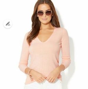 New York & Co Pink shimmery sweater