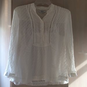 Madewell Cream Blouse NWT