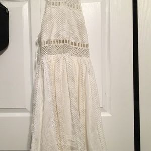 White classy lace dress