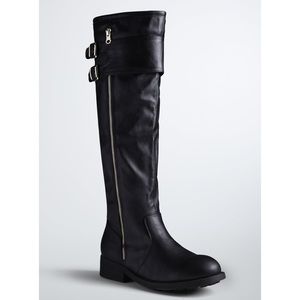 Torrid Buckle Cuff Tall Boots (wide calf/width)