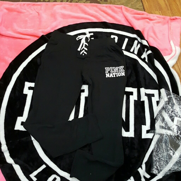 NIP DRAWSTRING NEW PINK NATION PANT SMALL - Picture 1 of 4