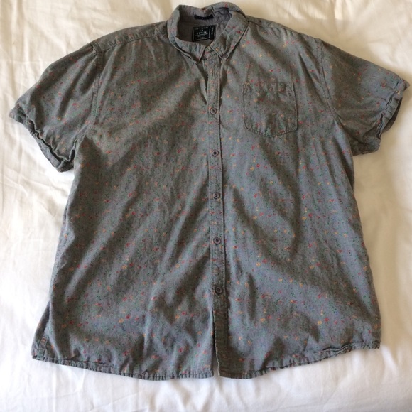 Men's Floral Botton Down Shirt