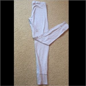 Grey and white stripped leggings! Was $20 NOW $10