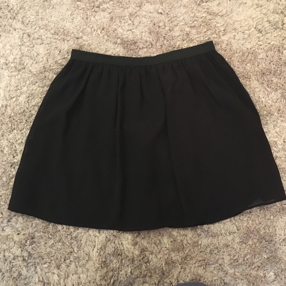 Sheer black skirt