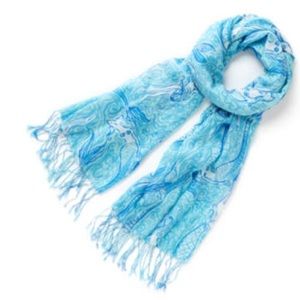 Lilly Pulitzer Murfee scarf in mermaid