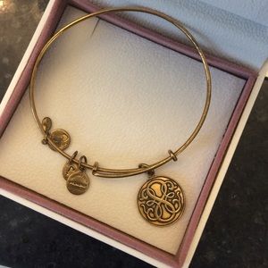 Alex and Ani bangle in gold