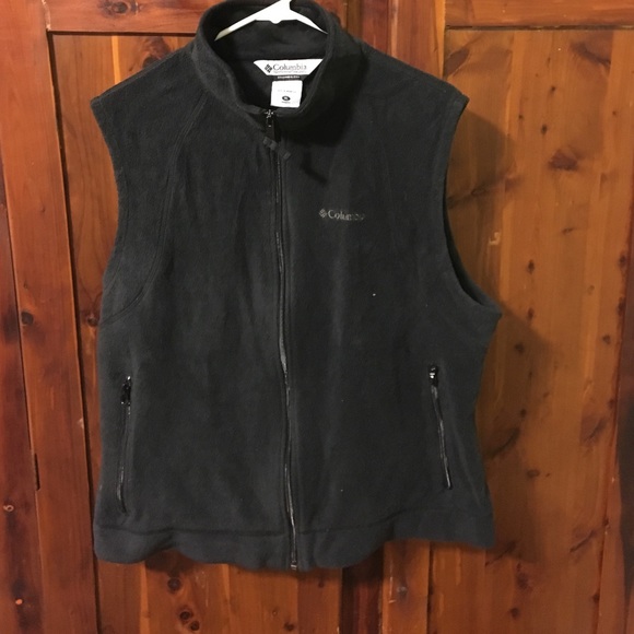 Charcoal Columbia fleece vest
