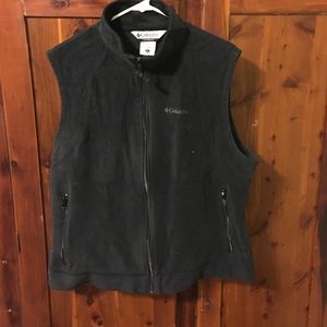 Charcoal Columbia fleece vest
