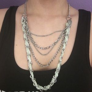 💕Silver statement chain