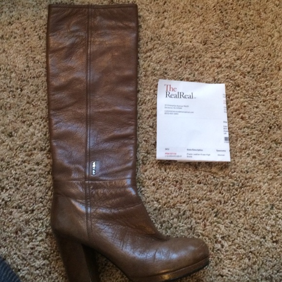 Prada boots. Gorgeous, buttery soft