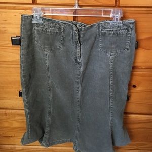 Divided by H&M Knee Length Corduroy Skirt