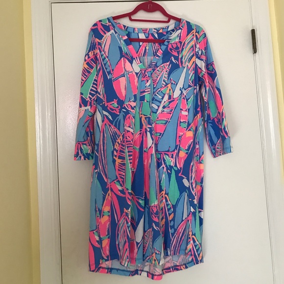 Lilly Pulitzer Neck T-Shirt dress NWT