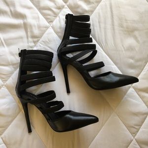 Black Strappy Heels - LOWEST PRICE