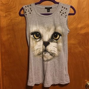 Forever 21 cat tank top