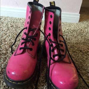 Hot Pink Doc Martens Real Size 7
