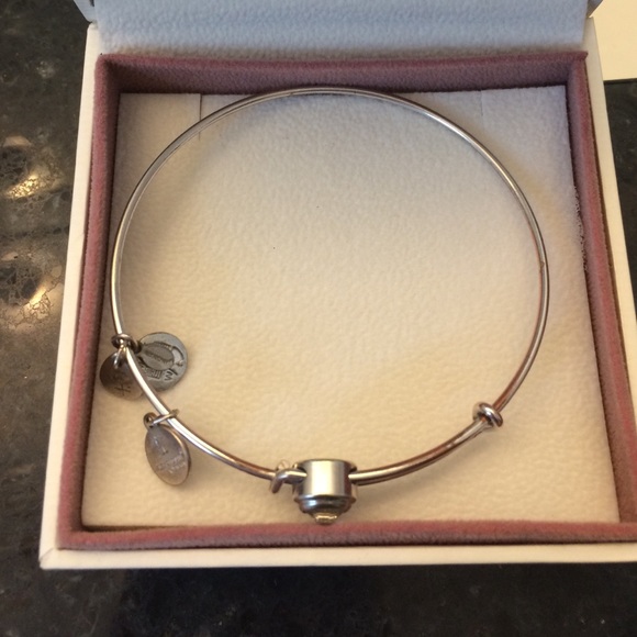 Alex and Ani clear crystal bangle