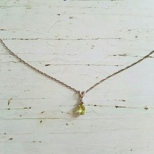Sterling Silver Peridot Necklace