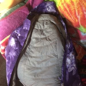 Purple/Floral winter coat