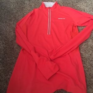 Patagonia Coral/red/pink running shirt
