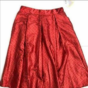 XS Lularoe elegant red foil Madison